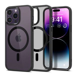 Чохол Spigen Crystal Black with MagSafe 14 Pro Max 1789-0 фото