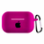 Чохол AirPods Pro з лого та карабіном Hot Pink 268-20 фото