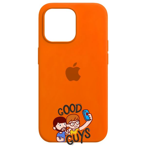 Silicone Case FULL iPhone 13 Mini Orange 123-12 фото