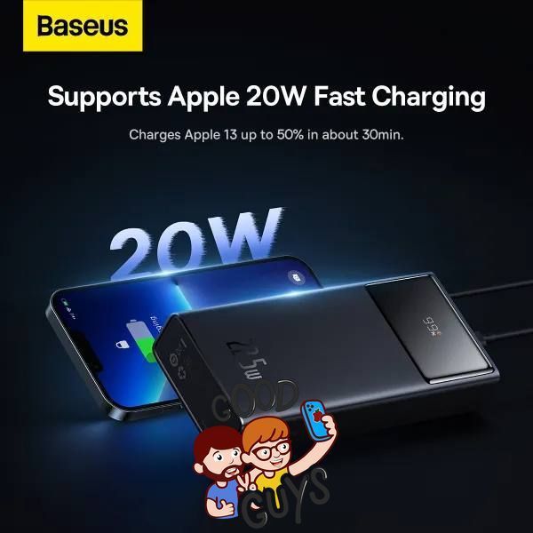 Павер бенк Baseus Star-Lord Digital Display Fast Charge 20000 mAh 22.5W Black 3020-0 фото
