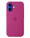 Чохол Silicone Case 1:1 з закритою кнопкою камери для iPhone 16 Plus Fuchsia 2751-6 фото 1
