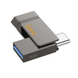 Флеш-накопичувач USB-A/C HOCO UD14 Clever USB3.2 Type-C mini flash drive 256Gb Metal Gray 4327-2 фото 1