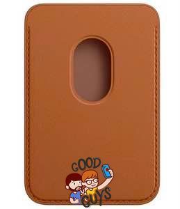 Кишенька-гаманець MagSafe pocket leather logo Golden Brown 2992-4 фото