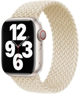 Ремінець нейлоновий Braided Solo Loop 42,44,45,46mm(10,11S),49mm(ultra 1-3S)Antique White 1170-40 фото