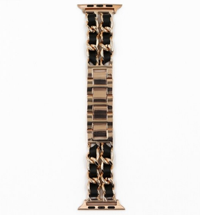 Ремінець Desay Chanell 42,44,45,46mm(10,11S),49mm(ultra 1-3S) Rose-Gold 1424-1 фото