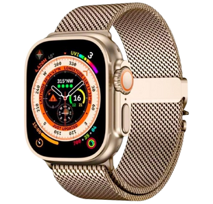 Ремінець Apple Watch Titanium Milanese Loop 38,40,41,42mm(10,11S) Gold 2615-1 фото