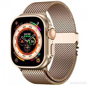 Ремінець Apple Watch Titanium Milanese Loop 38,40,41,42mm(10,11S) Gold 2615-1 фото