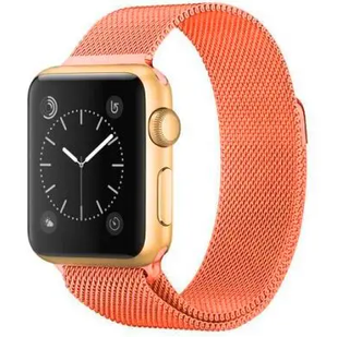 Ремінець Milanese Loop Apple Watch Magnetic 38,40,41,42mm 10gen Orange 277-29 фото