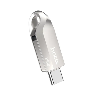 Флеш-накопичувач USB-A/C HOCO UD8 Smart Type-C USB drive 16Gb Silver 4328-0 фото