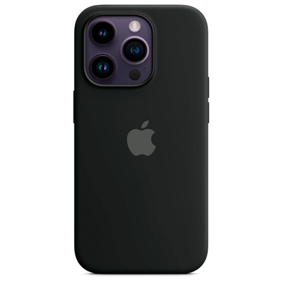 Silicone Case FULL iPhone 14 Pro Black 129-17 фото