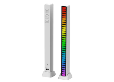 Світлодіодний USB RGB світильник із мікрофоном 2090-0 фото