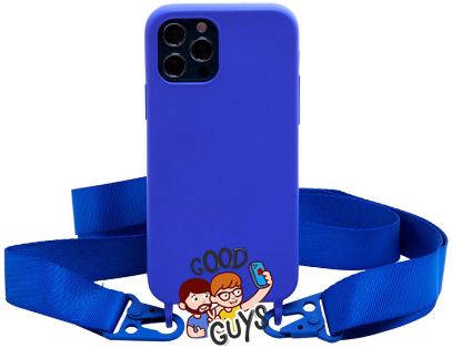 Чохол силіконовий з ремінцем Crossbody для iPhone 11 Royal Blue 1195-16 фото