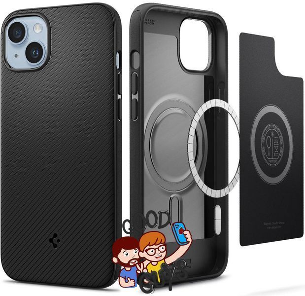 Чохол Spigen Core Armor Case with MagSafe для iPhone 14 Pro Black 2205-0 фото