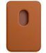 Кишенька-гаманець MagSafe pocket leather logo Golden Brown 2992-4 фото 2