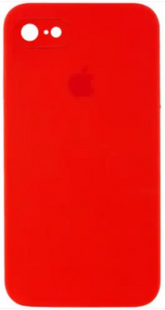 Чохол Silicone Case FULL+camera, SQUARE side iPhone 7, 8, SE 2 Red 1055-7 фото