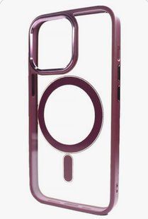 Чохол Crystal Guard with Mag Safe для iPhone 15 Marsala 1628-3 фото