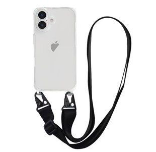 Чохол Armored з ремінцем Crossbody для iPhone 16 Plus Black 2519-1 фото