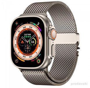 Ремінець Apple Watch Titanium Milanese Loop 38,40,41,42mm(10,11S) Natural 2615-2 фото