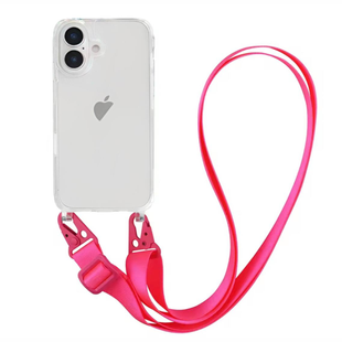 Чохол Armored з ремінцем Crossbody для iPhone 17 Pro Max Hot Pink 4064-14 фото