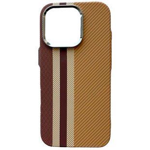 Чохол Carbon Pattern MagSafe для iPhone 12,12 Pro Gold 3101-0 фото