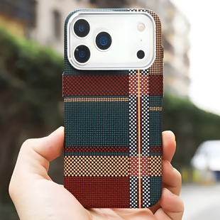 Чохол Carbon Pattern MagSafe для iPhone 17 Pro Max Red 4048-7 фото