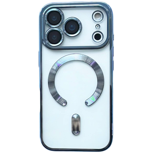 Чохол Shining with MagSafe на iPhone 17 Pro Max Blue 4068-2 фото