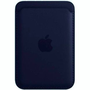 Кишенька-гаманець MagSafe pocket leather logo Midnight 2992-5 фото