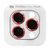 Скло (лінзи) для камери Metal Classic для iPhone 16 Pro/16 Pro Max Red 2497-5 фото