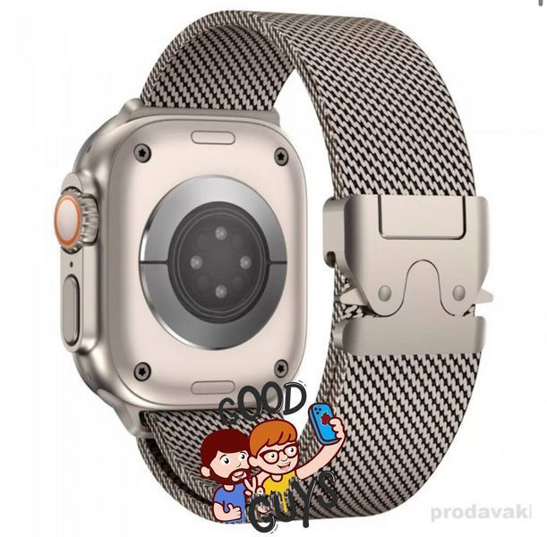 Ремінець Apple Watch Titanium Milanese Loop 38,40,41,42mm(10,11S) Natural 2615-2 фото