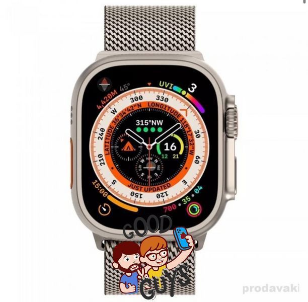 Ремінець Apple Watch Titanium Milanese Loop 38,40,41,42mm(10,11S) Natural 2615-2 фото