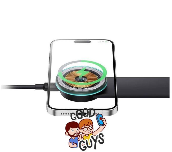 Автотримач Baseus C02 Pro MagSafe з безпровідною зарядкою 2в1 Black 2534-0 фото