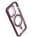 Чохол Crystal Guard with Mag Safe для iPhone 15 Marsala 1628-3 фото 2
