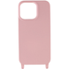 Чохол силіконовий з шнурком Crossbody iPhone 14 Pro Pink 1545-0 фото 2