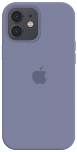 Silicone Case FULL iPhone 12 Mini Lavander gray 120-45 фото