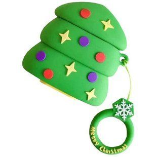 Чохол 3D для AirPods 1/2 Christmas tree 1915-0 фото