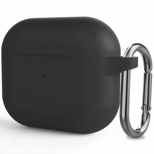 Чохол для AirPods 3 з карабіном Black 270-0 фото