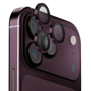 Скло (лінзи) для камери Metal Classic для iPhone 18 Pro Burgundy 4653-0 фото