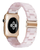 Ремінець бурштиновий для Apple Watch 42,44,45,46mm(10,11S),49mm(ultra 1-3S)Pink Resin 1169-8 фото