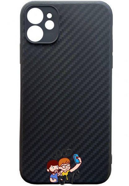 Чохол K-Doo Carbon iPhone 12 Black 1395-0 фото