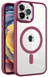 Чохол Crystal Guard with Mag Safe для iPhone 14 Plus Marsala 325-3 фото 1
