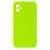 Чохол Silicone case Full + Camera NO LOGO iPhone 12 Neon Green 4208-4 фото