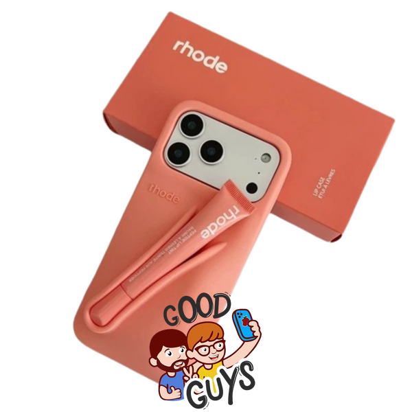 Чохол Lipstick case Rhode з місцем для блиску для iPhone 17 (блиск у комплекті) Orange 4140-1 фото