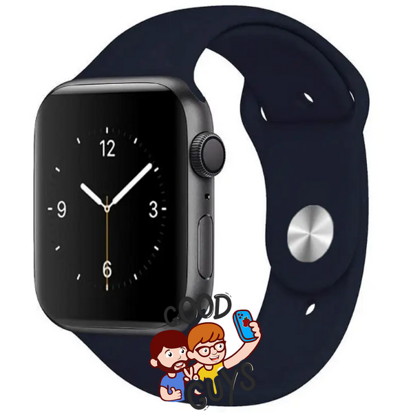 Ремінець Apple Watch Silicone 42,44,45,46mm(10,11S),49mm(ultra 1-3S)Midnight blue 276-7 фото