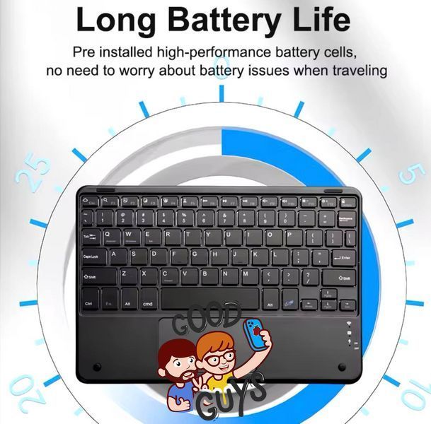 Клавіатура Bluetooth Wireless Keyboard KPH-030 Black 2705-0 фото