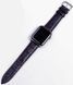 Ремінець Leather Bands для Apple Watch 38mm,40mm,41mm,42mm(10,11S) Aligator-Black/Gold 1234-0 фото 1
