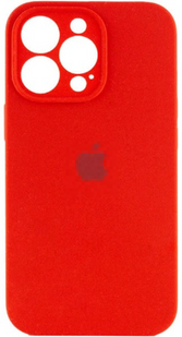 Чохол Silicone case Full + camera iPhone 15 Pro Max Red 2103-7 фото