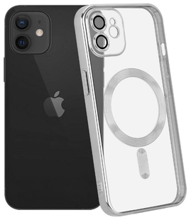 Чохол Shining with MagSafe на iPhone 12 Silver 353-8 фото