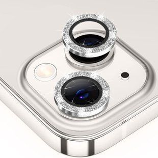 Скло (лінзи) для камери Diamonds Lens для iPhone 13 Pro/13Pro Max Silver 1808-2 фото