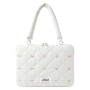 Сумка-шопер для ноутбука (15"-16") Puffy Bows "Life HoHo"White 4290-1 фото