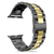 Ремінець Steel Band 3 Beats for Apple Watch 42,44,45, 46mm(10,11S),49mm(ultra 1-3S) Black-Gold 280-8 фото